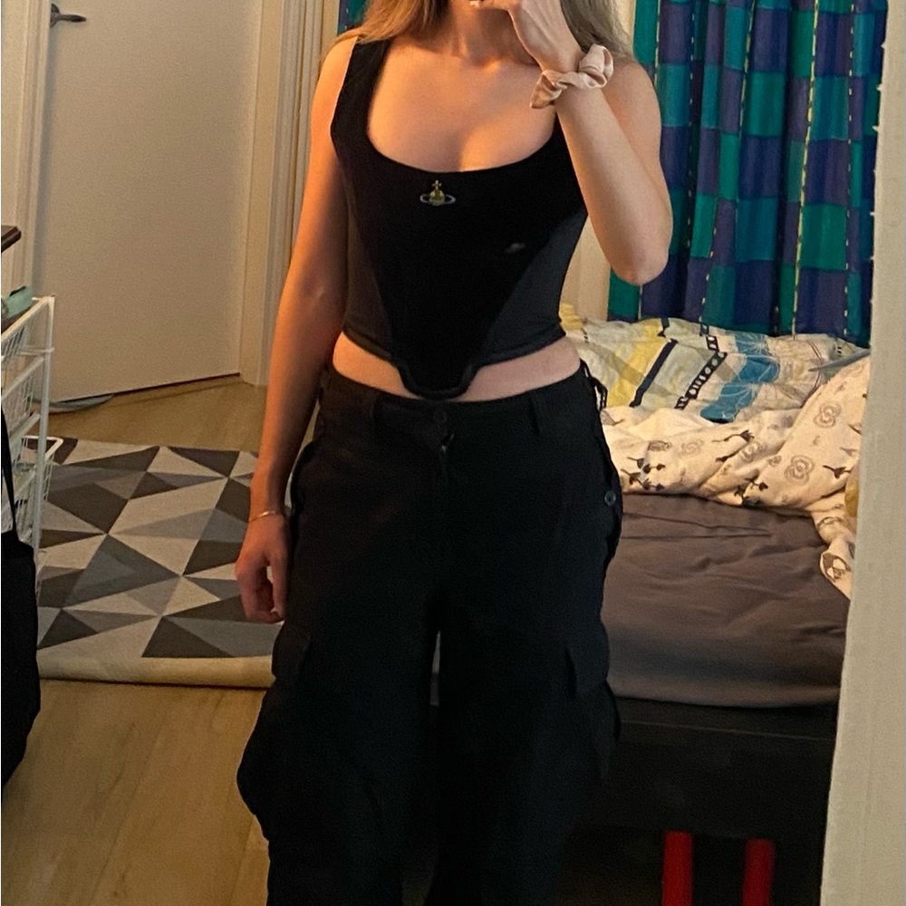 Vivienne Westwood vintage velvet corset with orb logo - Picture 7 of 7
